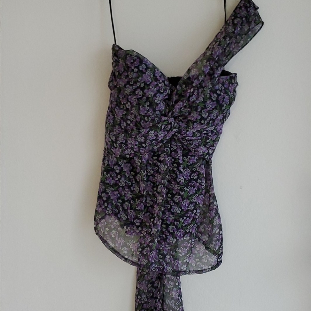 Johnny Martin Printed top Sz Md